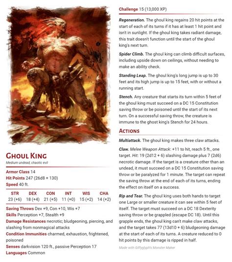 Defeat the Ghoul King .